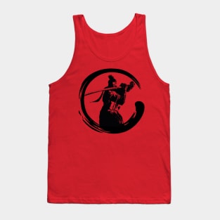 Sekiro Shadows Die Twice Enso Silhouette Black Tank Top